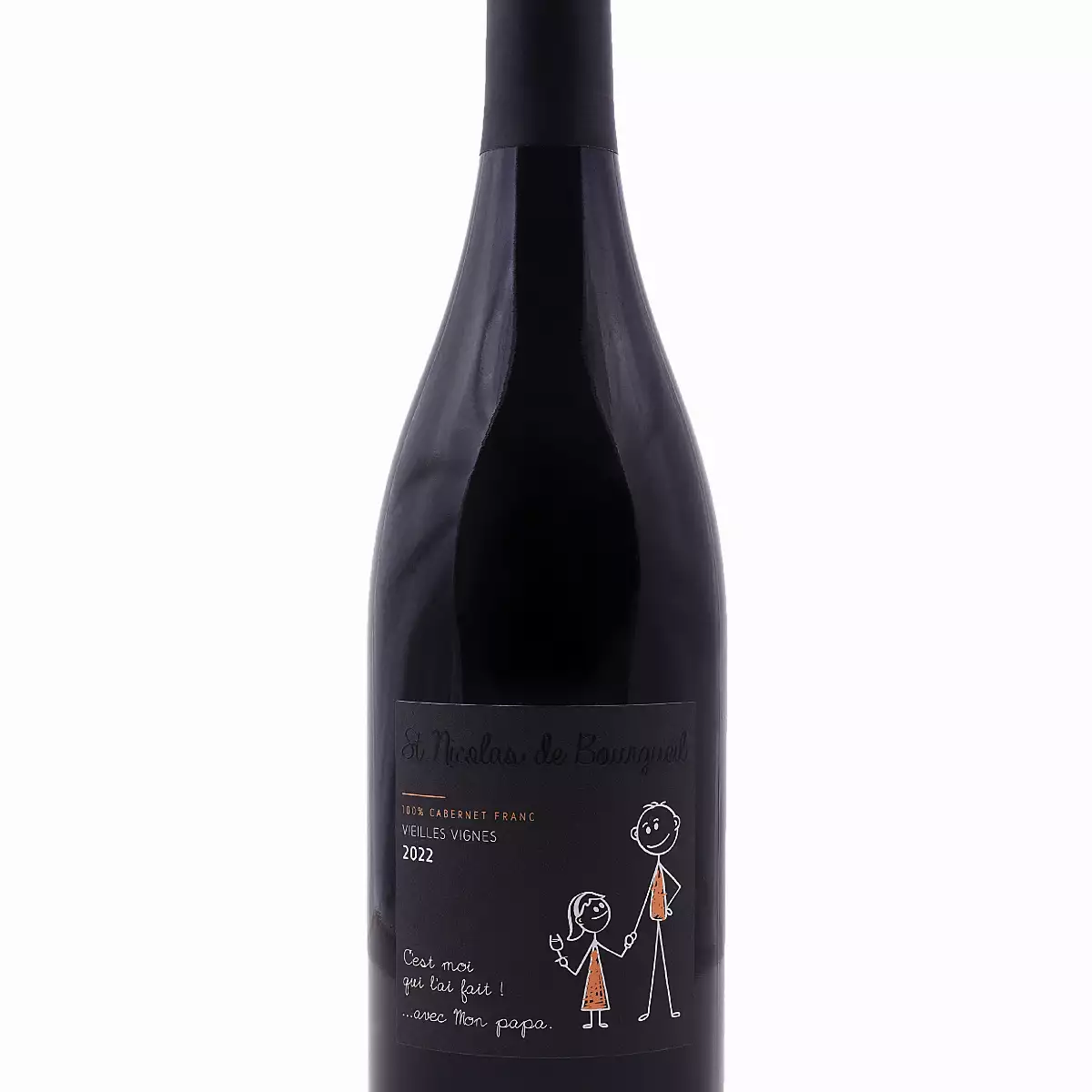 Carton cuvée "C'est moi qui l'ai fait ! ... avec mon papa " Vieilles Vignes 2022 AOC St Nicolas de Bourgueil 6 bouteilles