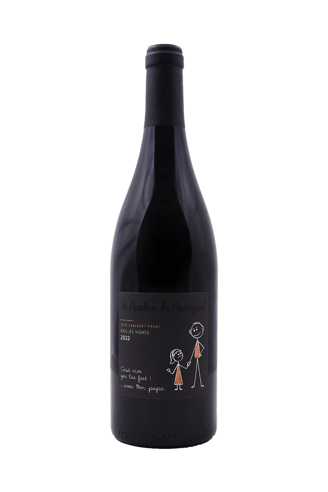 Carton cuvée "C'est moi qui l'ai fait ! ... avec mon papa " Vieilles Vignes 2022 AOC St Nicolas de Bourgueil 6 bouteilles